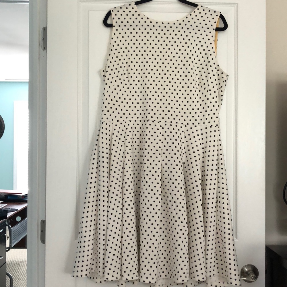 Polka dot dress.